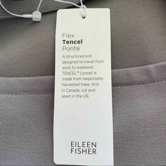 Eileen Fisher NWT Asymmetrical Zip Jacket Stretchy - Picture 14 of 16